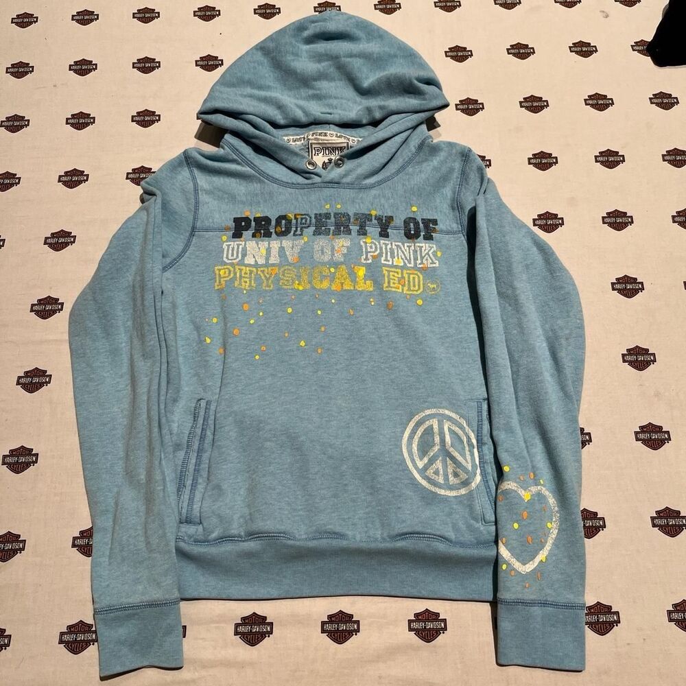 Victoria-s-secret Women's Blue Hoodie